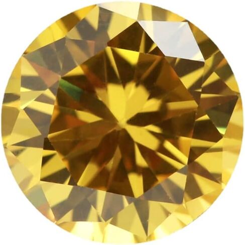 Jiangyuangems 1000pcs 2.5mm 5a Round Round Golden Yellow Coll Zirconia Stone Cz Stones Gemstone Stones the Motic in Kuwait
