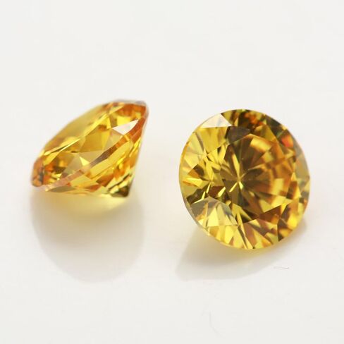 Jiangyuangems 1000pcs 2.5mm 5a Round Round Golden Yellow Coll Zirconia Stone Cz Stones Gemstone Stones the Motic in Kuwait