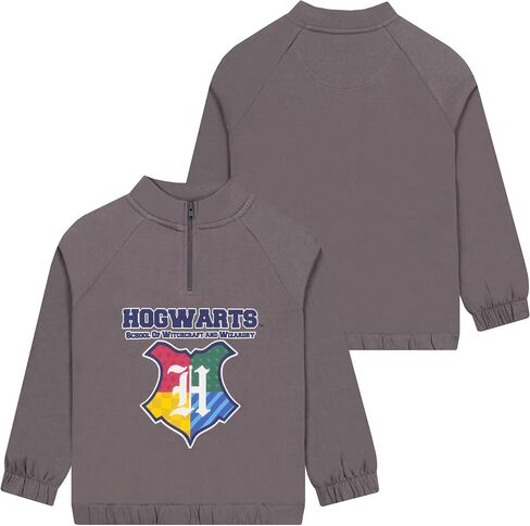 Harry Potter Sweater With Zip, Hogwarts Kids Jumper, Boys Sweater With Quarter Zip, Cotton Boys Clothes in Saudi Arabia