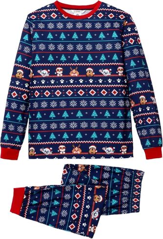 عائلة باو باترول مطابقة بيجامات عيد الميلاد للعطلات الأم و ME CARON PRINT PJS مريحة للأطفال والكبار in Saudi Arabia