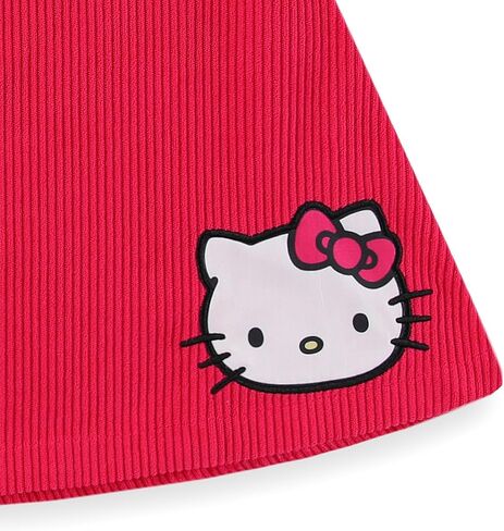 Hello Kitty Sanrio Girls Shirt Long Sleeve Thirt and Corduroy Skirt for Big Kids in Saudi Arabia