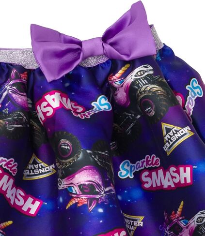 Monster Jam Girls Tank Top, Satin Skirt and Bag 3 Piece Outfit Set Toddler to Big Kid Sparkle Smash in Saudi Arabia