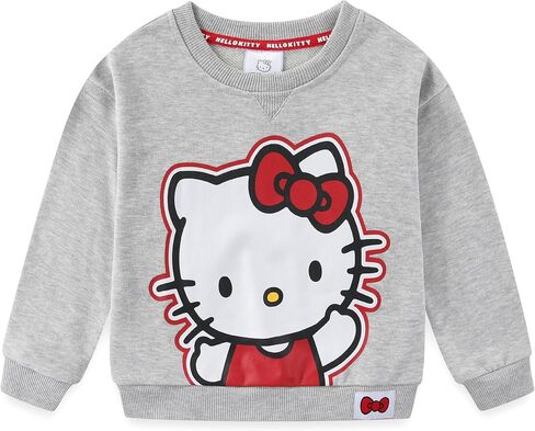 Hello Kitty Sanrio Girls French Terry Sweatshirt و Skort Skirt 2 قطعة للأطفال الكبار in Saudi Arabia