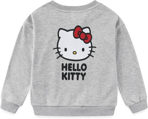 Hello Kitty Sanrio Girls French Terry Sweatshirt و Skort Skirt 2 قطعة للأطفال الكبار in Saudi Arabia