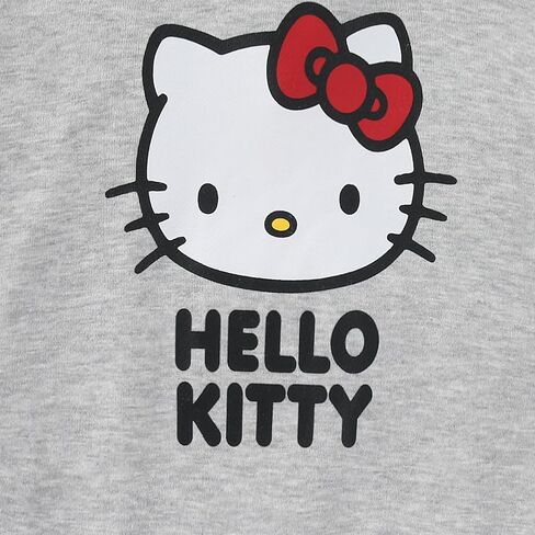 Hello Kitty Sanrio Girls French Terry Sweatshirt و Skort Skirt 2 قطعة للأطفال الكبار in Saudi Arabia