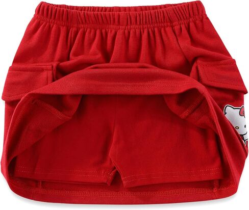 Hello Kitty Sanrio Girls French Terry Sweatshirt و Skort Skirt 2 قطعة للأطفال الكبار in Saudi Arabia