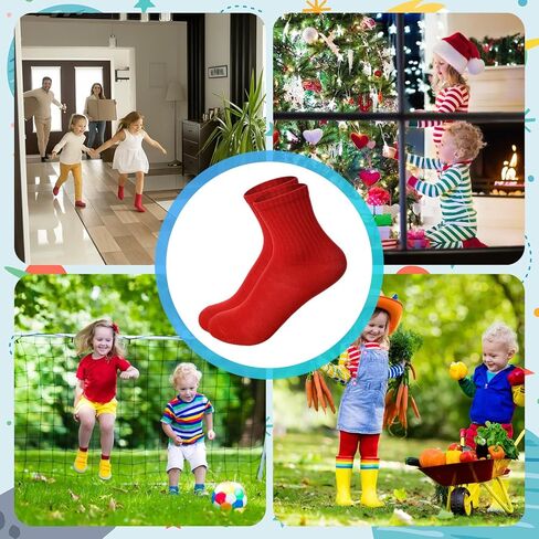 Coume 50 Pairs Girl Socks Bulk for Kids 6-8 Years Colorful Long Toddler Sock for Kids Boys Little Girl Children Birthday Christmas Winter Gifts in Saudi Arabia