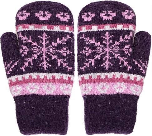 Arctic Paw Women's Snowflake Winter Knit Mittens - Set of 2 Paris in Kuwait