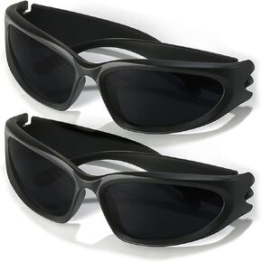 AIEYEZO Wrap Around Sports Sunglasses for Men Women Fashion Oval Thick Frame Sun Glasses Stylish Sport Wrap Shades