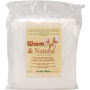Warm & Natural Cotton Batting-Craft Size 34"X45"