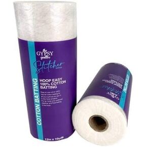 Hoop Easy 100% Cotton Batting 12in x 10yds