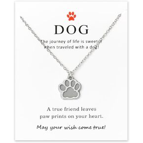 Dog Paw Print Necklace for Women Men Pet Memorial Gifts for Dogs Necklace Gifts for Pet Lovers Gifts for Mom Dad Pet Loss Sympathy Gifts for Dog Lovers Necklace Glowing Pendant Necklace