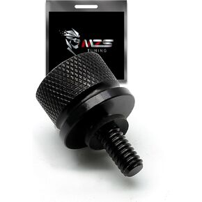 MZS Motorcycle Seat Bolt Screw, 1996-2023 Black Aluminium 1/4"-20 Screw Accessories Compatible with Dyna | Sportster | Road King | Softail | Electra/Road/Street/Tri Glide | CVO