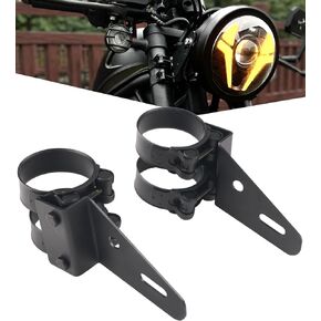 40mm Motorcycle Headlight Brackets 1.42-1.57inch Tube Mount Brackets Compatible with Buell Blast Cafe Racer Street Fighter