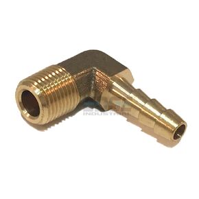 3/16" Hose ID to 1/8" Male NPT MNPT 90 Degree Brass Elbow Fitting Fuel/AIR/Water/Oil/Gas/WOG