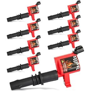 CarBole DG511 Ignition Coils Compatible with 1999-2008 Ford F250 F350 Super Duty Lincoln Mercury V8 V10 4.6L 5.4L 6.8L Replacement for FD508 E508 UF537 IC558 5C1584 (Pack of 8pcs)