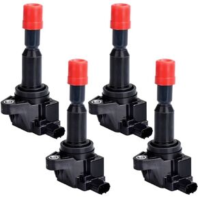 FAERSI Ignition Coil Pack of 4 Replacement for 2007 2008 Honda Fit 1.5L L4, OE# UF581, C1578, UF-581