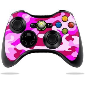 MightySkins Skin Compatible with Microsoft Xbox 360 Controller - Pink Camo | Protective, Durable, and Unique Vinyl Decal wrap Cover | Easy to Apply, Remove, and Change Styles | Made in The USA
