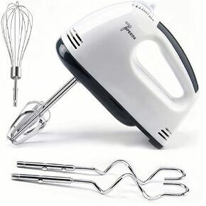 HandMixer Electric Handheld - Portable Kitchen Mixer Electric with 5 Stainless Steel Accessories Whisk, Food Beater for Whipping Mixing Cookies Cakes Eggs Dough
