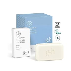 G&H Protective soap green tea vegan formula 150 grams single mold,New Formula for FACE, BODY and HANDS