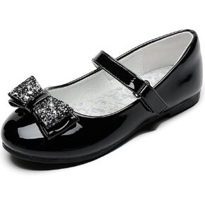 Toddler Girls Dress Shoes Girls Flower Shoes Princess Wedding Party Girls Flats for Little/Big Kids