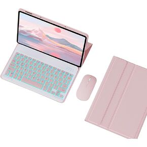 Keyboard Case for Xiaomi Pad 6/6 Pro, Detachable Backlit Keyboard with Magnetic Protective Cover, Mouse,Black