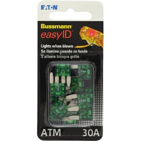Bussmann VP/ATM-30ID easyID Illuminating Blade Fuse, (Pack of 10)