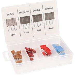 Titan Tekz 45224 3-Blade Micro Fuse Assortment, One Size, Factory, 20-Piece