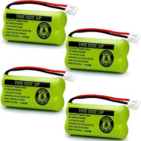 2.4v BT184342 BT284342 BT18433 BT28433 BT183348 BT283348 BT-1011 Replacement Battery Compatible with Phone CS6209 CS6219 CS6229 DS6151 89-1330-01-00 CPH-515D(2-Pack)