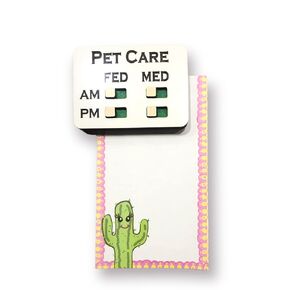Pet Care, FED | MED, AM | PM, Reminder or Tracker (Adhesives)