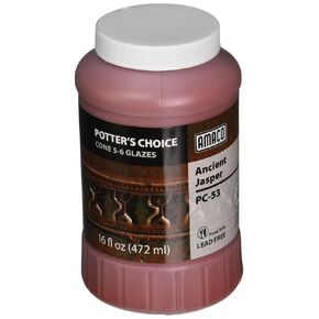 AMACO Potters Choice Lead-Free Non-Toxic Glaze, 1 pt, Ancient Jasper PC-53 - 1371059