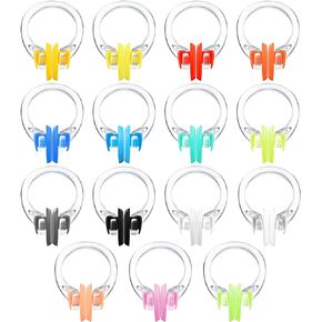 50 Packs Swimming Nose Clip Swim Nose Clip with Waterproof Silica Gel Silicone Nose Plugs Surfing Nose Plug Protector Soft Latex Plugs for Kids and Adults Swimmers Swimming Pool, Multi Color in Kuwait