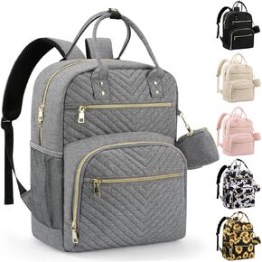 Diaper Bag Backpack,Baby Essentials Diapers Bag with Pacifier Case,Multipurpose Stylish Large Capacity Travel Backpack for Baby Girl/Boy(M-Beige)