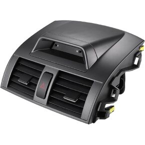uxcell Center Dash AC Air Vent Outlet Panel with Clock for Toyota Corolla 2009-2013 Car Dashboard Air Duct Outlet Vent Grille Panel Assembly No.55670-02340 AC Air Vent