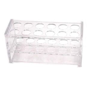 Two Layers 12 Sockets Plastic Test Tubes Rack Testing Tubes Holder Used for 25ml Centrifuge Tube