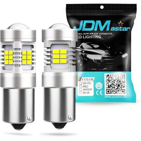 JDM ASTAR Super Bright PX Chips 1156 1141 1073 7506 White Backup Reverse LED Bulbs