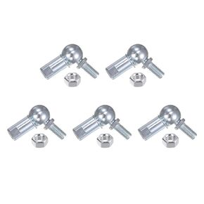 5 Pcs CS13 Angle Ball Joint - [M8 Right Hand Thread] A3 Steel Ball Socket Universal Joints for Automotive, Hinged Door