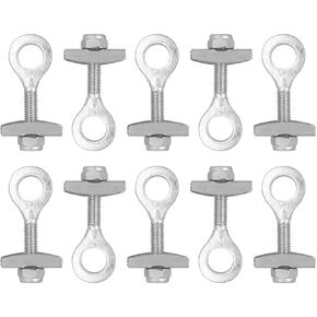 10pcs Bicycle Chain Adjuster Bike Wheel Fixing Button Zipper Chain Tensioner Adjustable Chain Tensioners Single-Speed Bicycle Regulator