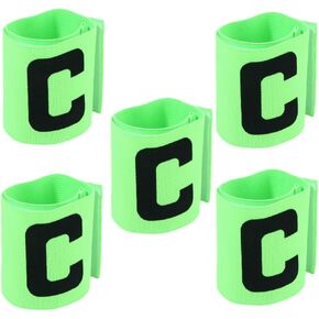 5 Pcs Football Soccer Elastic Captain Armband, Colorful Group Armband Baseball Basketball Armband Adjustable Player Bands for Women Men