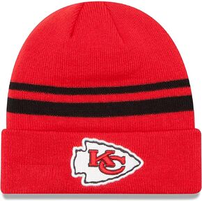 New Era Unisex-Adult NFL Official Sport Knit Classic Striped Knit Beanie Cold Weather Hat