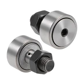 2 قطعة CF12/KR30 Cam Follower من نوع إبرة أسطواني - [M12x1.5mm خيط ذكر 14 مم قطر الأسطوانة] نوع مسمار محامل بكرة المسار المصغرة لاستخدام أداة الآلة