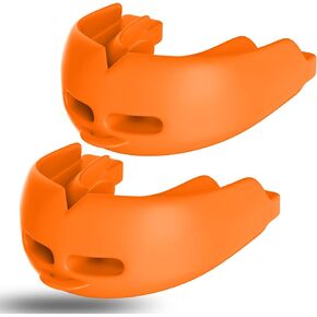 2Pcs Sport Mouth Guard Youth Adult, Mouthguard for Braces, Mouth Guard for Braces for Sports, No Boil Mouth Guard, Premium Quality, Football, Jujitsu and Karate