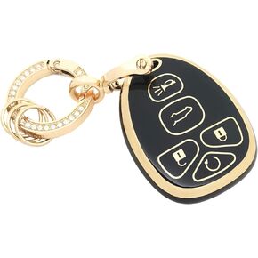 Key Fob Cover Fit for Suburban Tahoe Traverse GMC Acadia Yukon Cadillac Escalade SRX Buick Enclave
