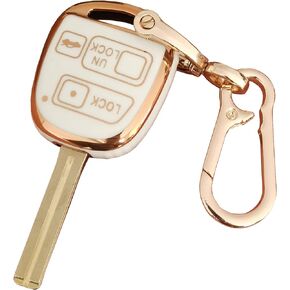 for BMW Key Fob Cover Keyless Entry Remote Control Key Case Protector with Keychain Fit for BMW 3 5 7 Series M3 M5 M6 X3 X5 Z3 Z4 Z8 LX8FZV (for BMW B, White)