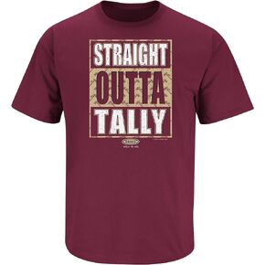 Smack Apparel Florida State Football Fans. Straight Outta Tally Garnet T Shirt (Sm-5X)