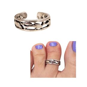925 Sterling Silver Swimming Dolphins Toe Ring/Knuckle Ring - Small Adjustable Handmade by MiYa Jewelry creations