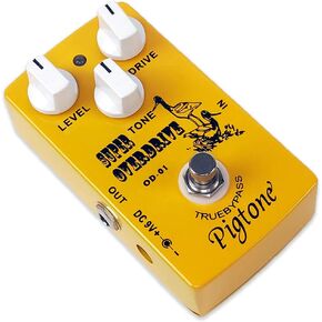 Overdrive Distortion Guitar Effect Pedal DC 9V Analog True Bypass PP-33