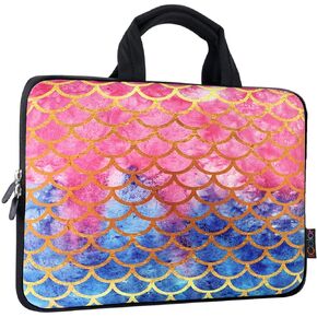 iColor 9.7 10 10.1 10.2 inch Neoprene Tablet Bag Carring Case Sleeve Cover with Handle for 9.7 to 10.2 Inch Laptops/Notebook/ebooks/Kids Tablet/Apple ipad Pink Butterfly ICB10-10