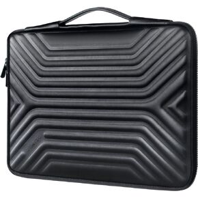 DOMISO 10.1 Inch Shockproof Waterproof Laptop Sleeve with Handle Lightweight Soft EVA Tablet Case for 10.1-10.5 Inch Laptops/Kids Tablet/iPad Pro/iPad Air/Lenovo Yoga Book, Black