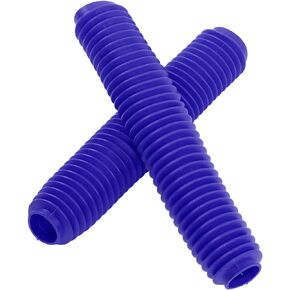 Shock Absorber Boot, Pair Motorcycle Front Fork Shock Boots Dust Cover Replacement for RM125 DR250 DRZ400 400(Blue)